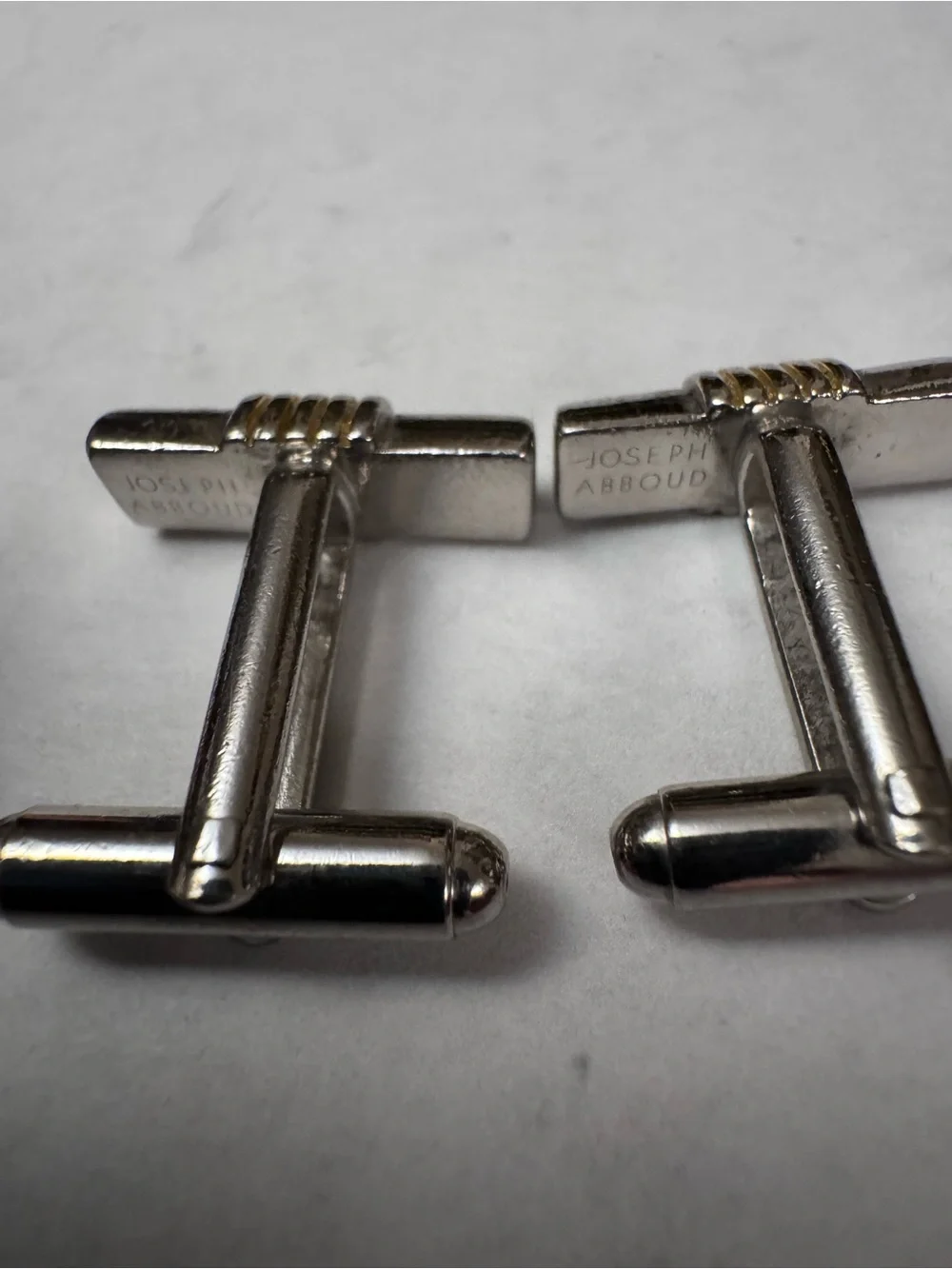 Lot of 3 Vintage Joseph Abboud Men's Cufflinks